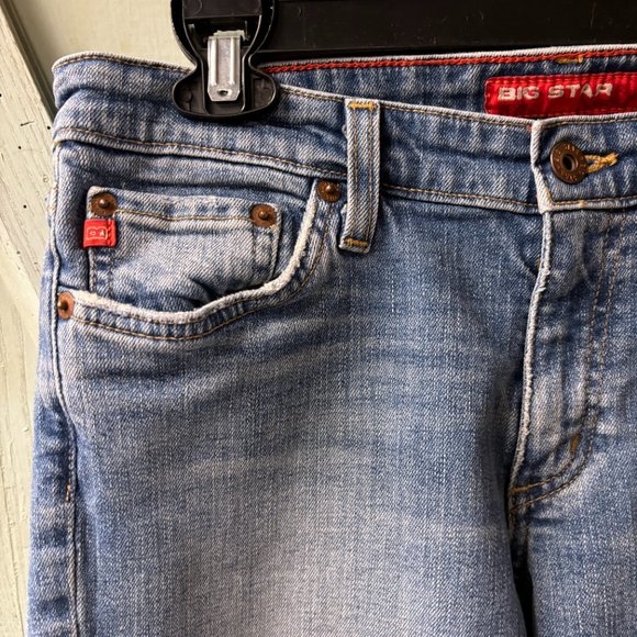 Big‎ Star Sweet Low Boot Cutoff Jean Shorts Size 30T Raw Hem - Picture 3 of 16